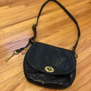 Fossil leather crossbody purse